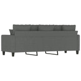 3-Seater Sofa Dark Gray 70.9" Fabric