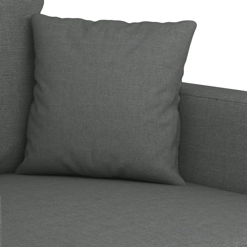 3-Seater Sofa Dark Gray 70.9" Fabric