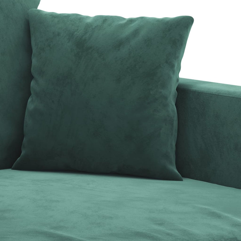 2-Seater Sofa Dark Green 47.2" Velvet