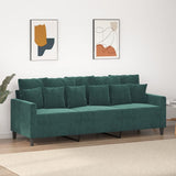 3-Seater Sofa Dark Green 70.9" Velvet