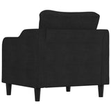 Sofa Chair Black 23.6" Fabric