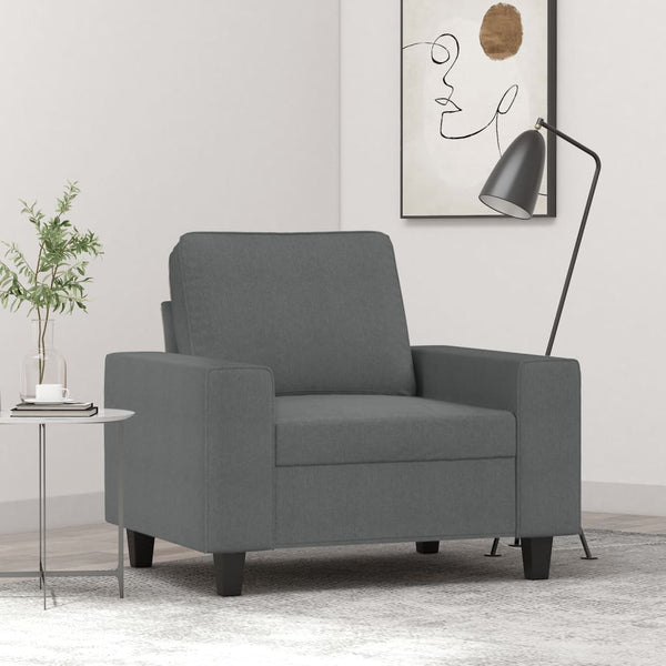 Sofa Chair Dark Gray 23.6" Fabric