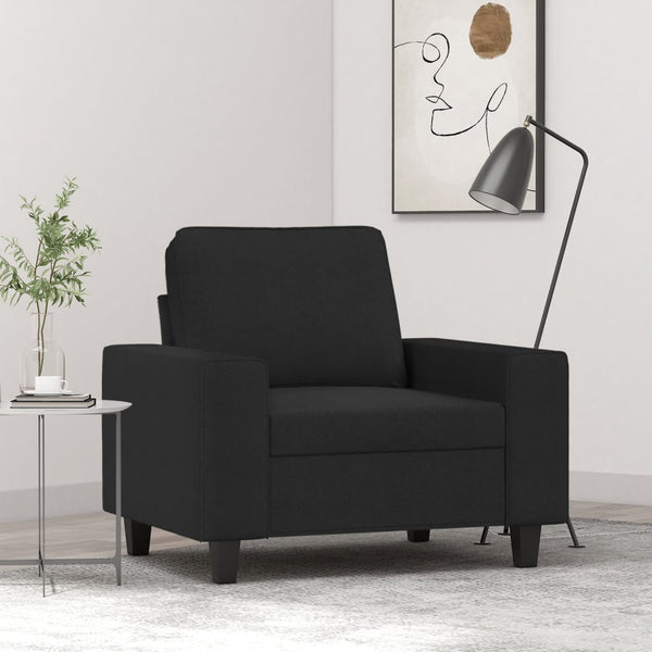 Sofa Chair Black 23.6" Fabric