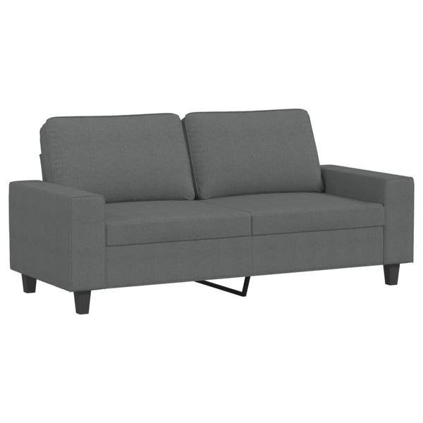 2-Seater Sofa Dark Gray 55.1" Fabric