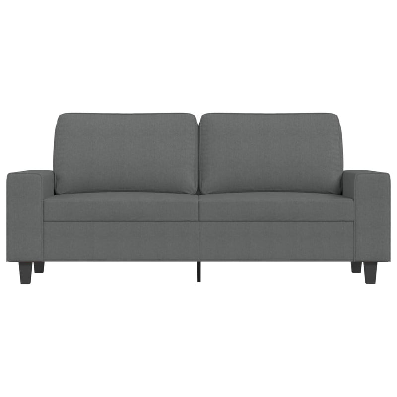 2-Seater Sofa Dark Gray 55.1" Fabric