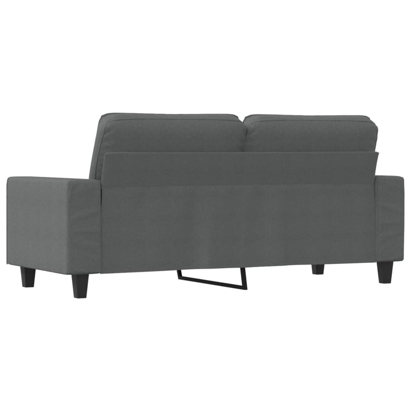 2-Seater Sofa Dark Gray 55.1" Fabric