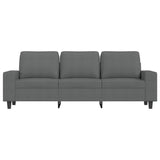 3-Seater Sofa Dark Gray 70.9" Fabric