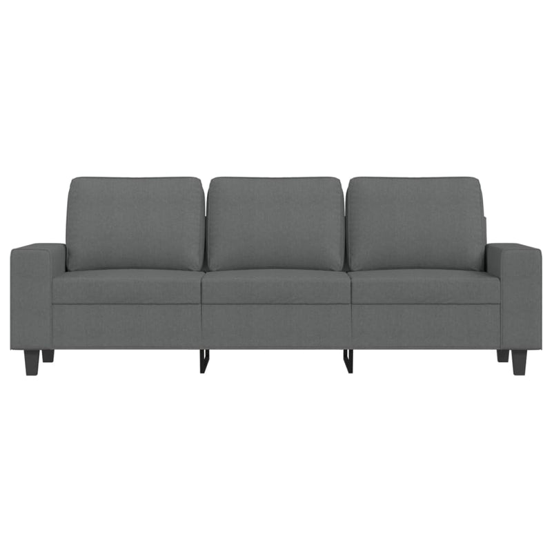 3-Seater Sofa Dark Gray 70.9" Fabric