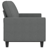 3-Seater Sofa Dark Gray 70.9" Fabric