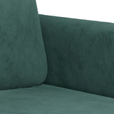 2-Seater Sofa Dark Green 47.2" Velvet