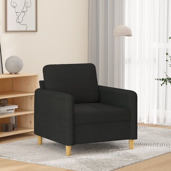 Sofa Chair Black 23.6" Fabric