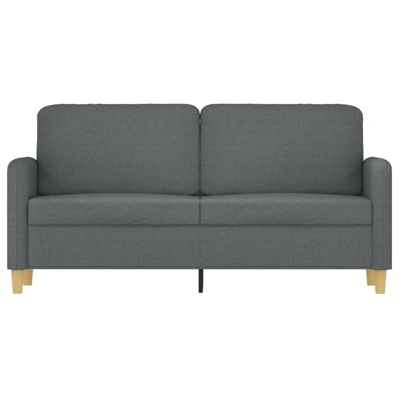 2-Seater Sofa Dark Gray 55.1" Fabric