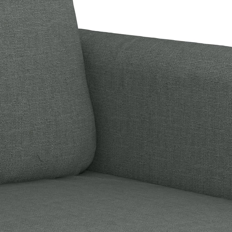 2-Seater Sofa Dark Gray 55.1" Fabric