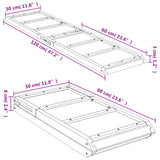 Dog Ramp Green 47.2"x11.8" Solid Wood Fir