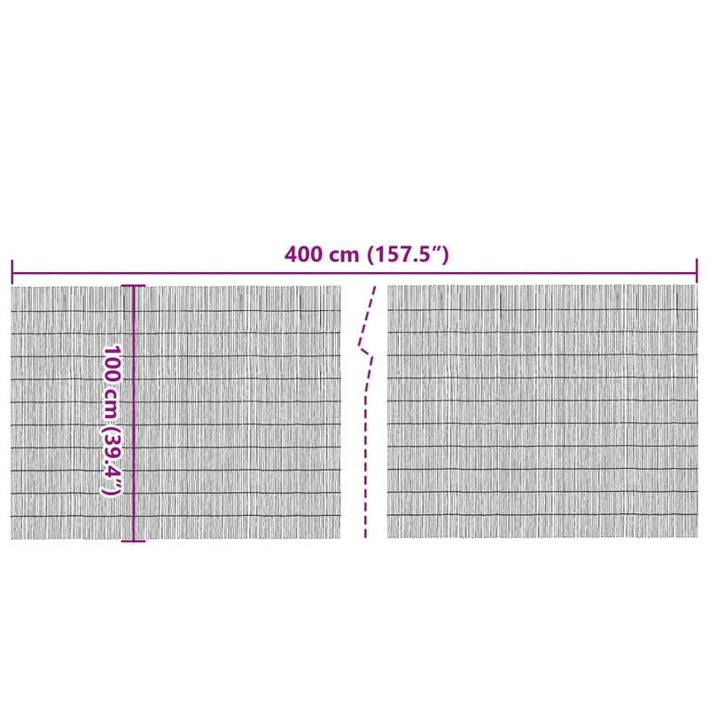 Garden Fence 157.5"x39.4" Reed