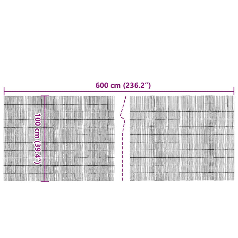 Garden Fence 236.2"x39.4" Reed