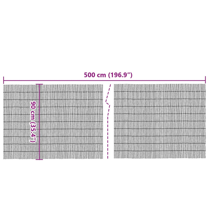 Garden Fence 196.9"x35.4" Reed