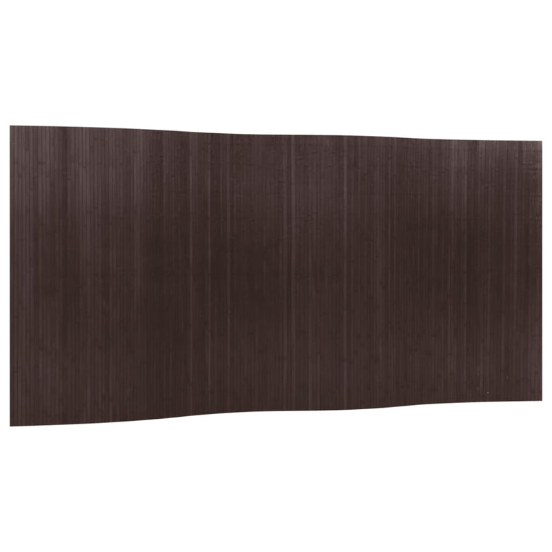 Room Divider Dark Brown 65"x157.5" Bamboo