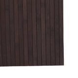 Room Divider Dark Brown 65"x157.5" Bamboo