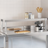 Work Table Overshelf 43.3"x11.8"x13.8" Stainless Steel