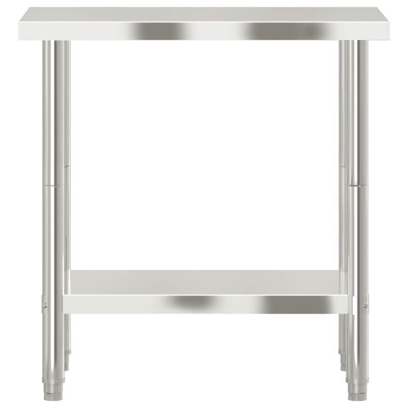 Kitchen Work Table 32.5"x21.7"x33.5" Stainless Steel