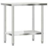 Kitchen Work Table 32.5"x21.7"x33.5" Stainless Steel