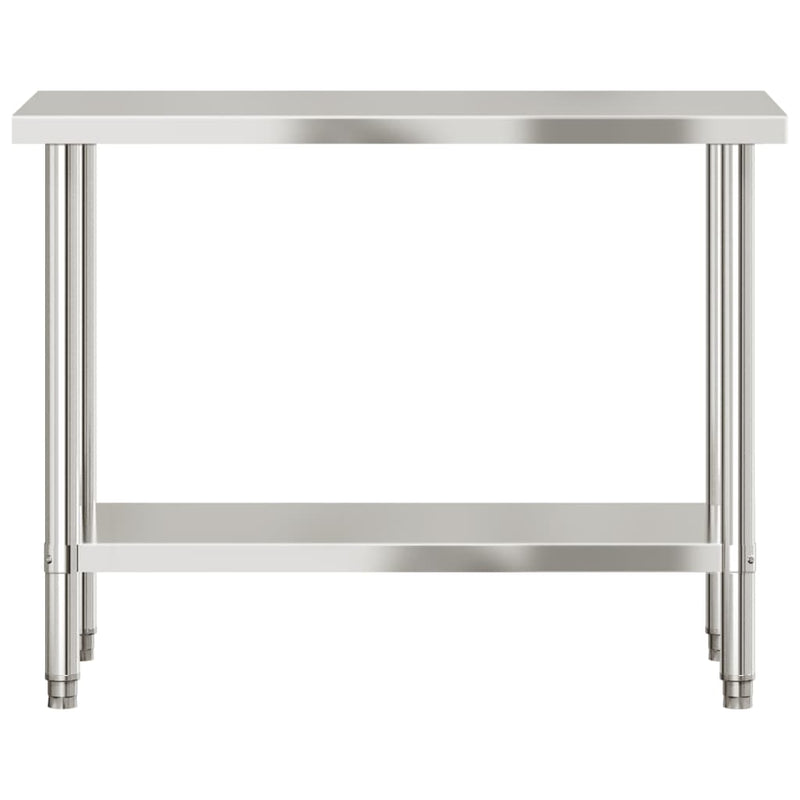 Kitchen Work Table 43.3"x21.7"x33.5" Stainless Steel