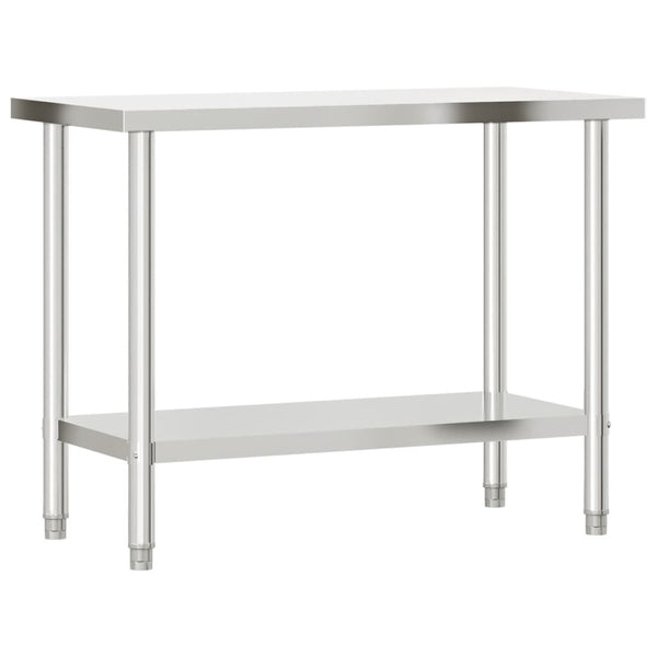 Kitchen Work Table 43.3"x21.7"x33.5" Stainless Steel