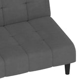 2-Seater Sofa Bed Dark Gray Velvet