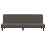 2-Seater Sofa Bed Dark Gray Velvet