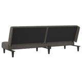 2-Seater Sofa Bed Dark Gray Velvet