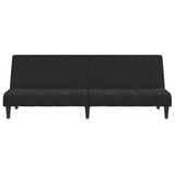 2-Seater Sofa Bed Black Velvet