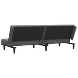 2-Seater Sofa Bed Dark Gray Velvet