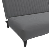 2-Seater Sofa Bed Dark Gray Velvet