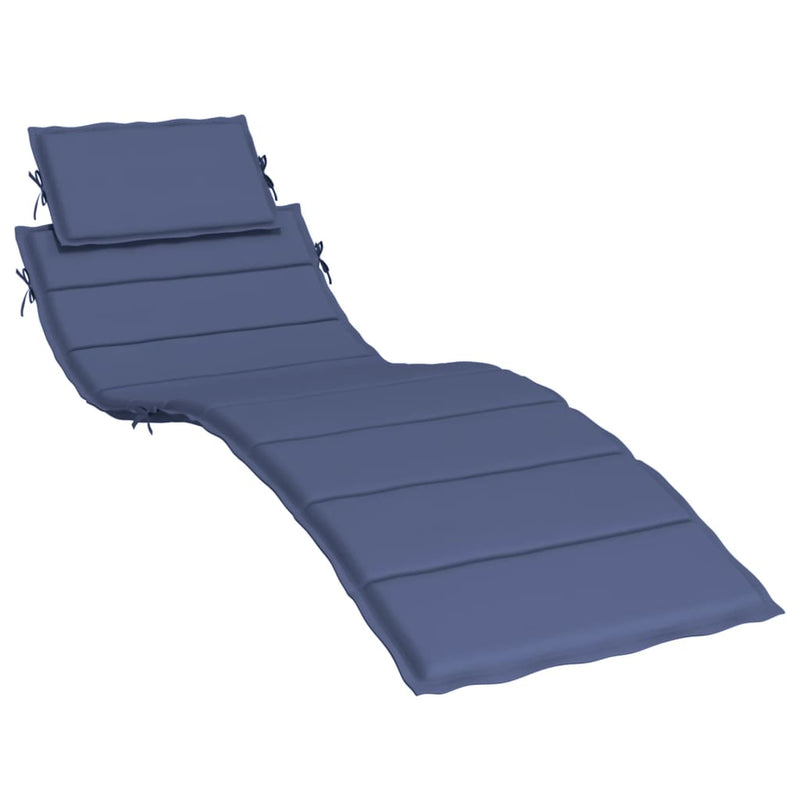 Sun Lounger Cushion Navy Blue Oxford Fabric