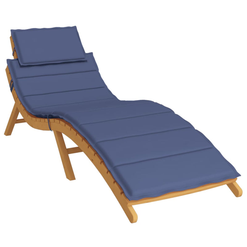 Sun Lounger Cushion Navy Blue Oxford Fabric