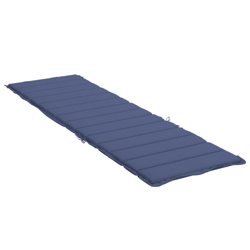 Sun Lounger Cushion Navy Blue Oxford Fabric