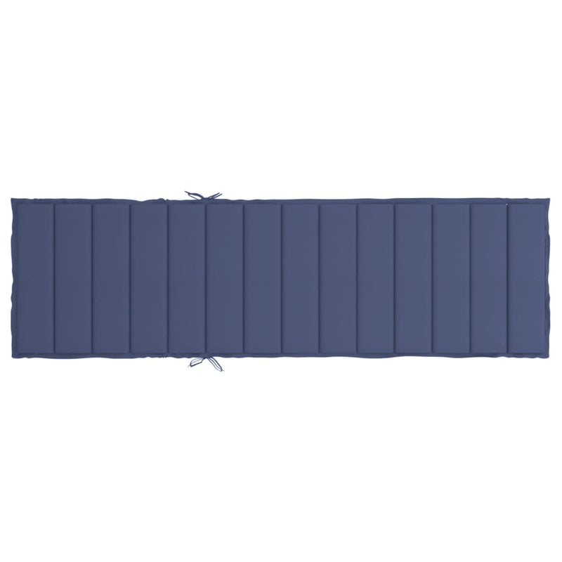 Sun Lounger Cushion Navy Blue Oxford Fabric