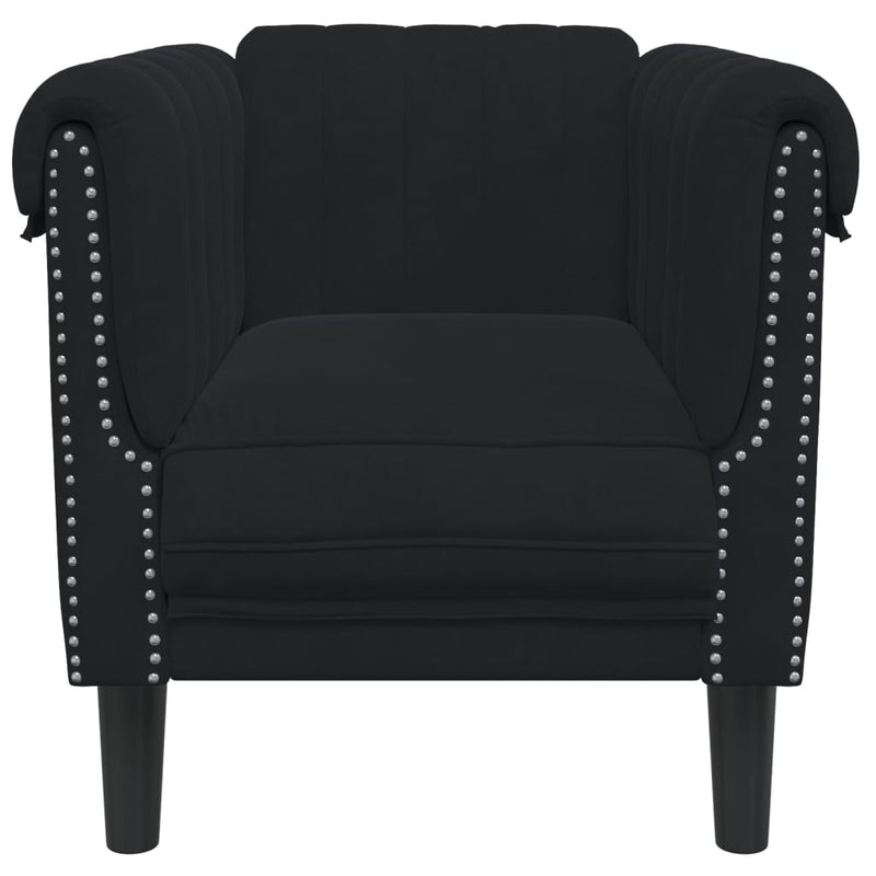 Sofa Chair Black Velvet