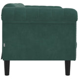 Sofa 2-Seater Dark Green Velvet