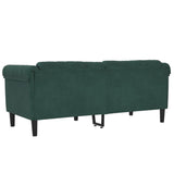 Sofa 2-Seater Dark Green Velvet