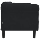 Sofa 2-Seater Black Velvet