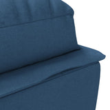 Massage Chaise Lounge with Cushions Blue Fabric