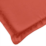 Sun Lounger Cushion Melange Red 73.2"x22.8"x1.2" Fabric