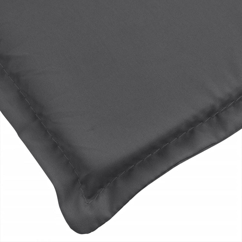 Sun Lounger Cushion Melange Anthracite 78.7"x27.6"x1.6" Fabric