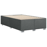 Bed Frame without Mattress Dark Gray Full Fabric