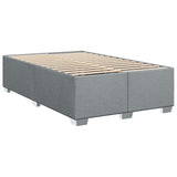 Bed Frame without Mattress Light Gray Queen Fabric