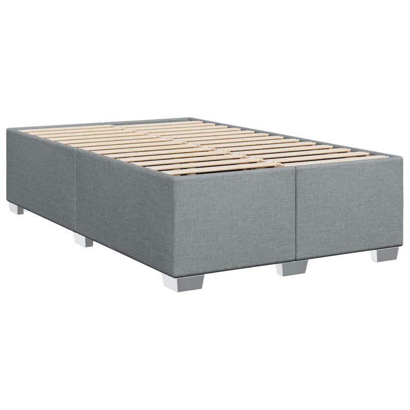 Bed Frame without Mattress Light Gray Queen Fabric