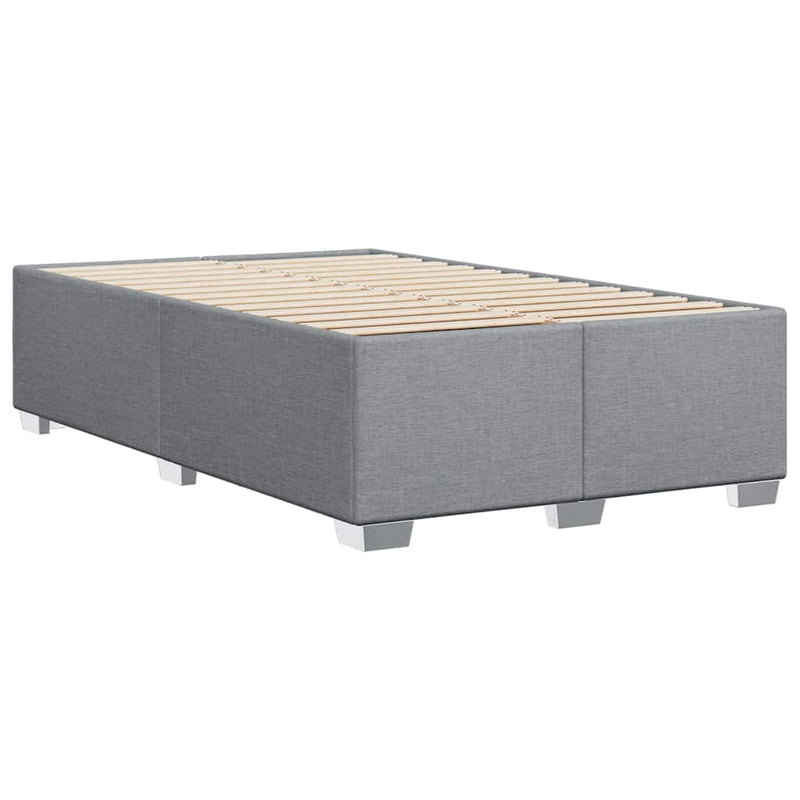 Bed Frame without Mattress Light Gray Queen Fabric