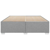 Bed Frame without Mattress Light Gray California King Fabric